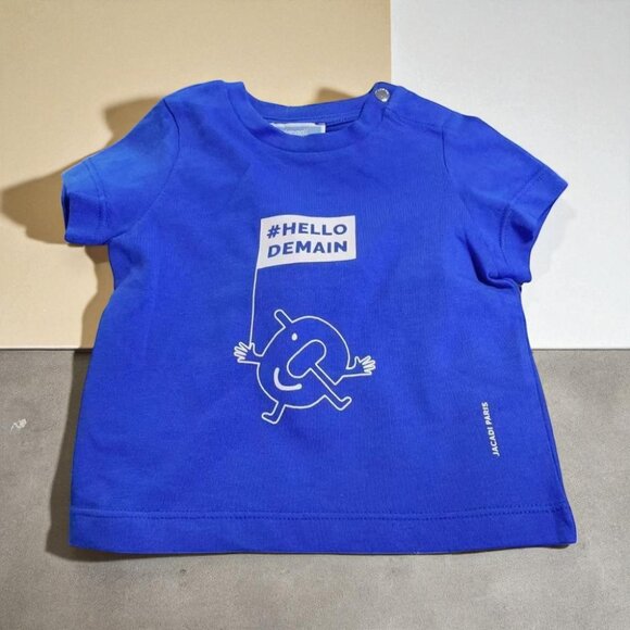 NWT Jacadi Graphic Tee Royal blue - Picture 1 of 3